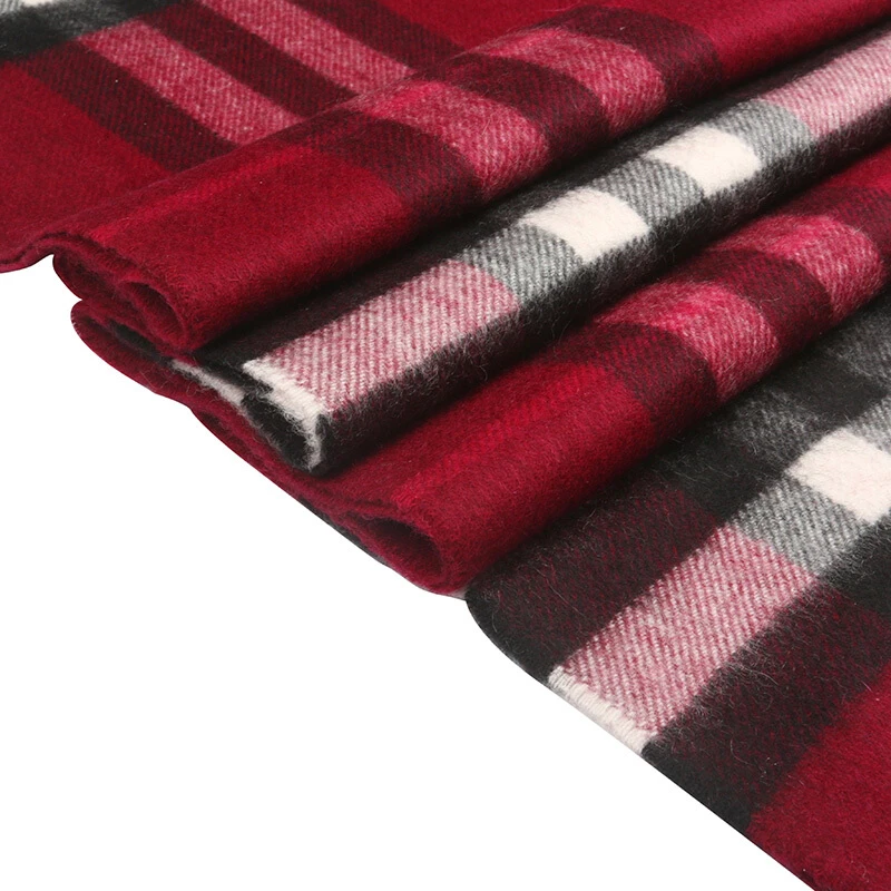 Burberry 博柏利 女士Giant Icon羊绒围巾梅红色 3994153 商品
