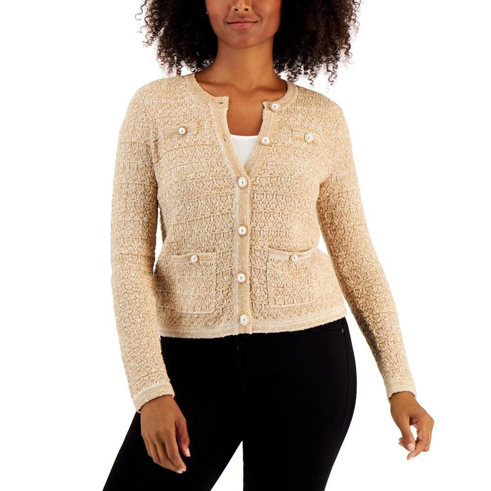 商品Charter Club|Women's Textured Cardigan, Created for Macy's,价格¥203,第1张图片