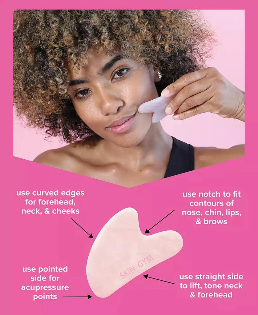 商品Skin Gym|Rose Gua Sha Crystal Beauty Tool,价格¥169,第3张图片详细描述