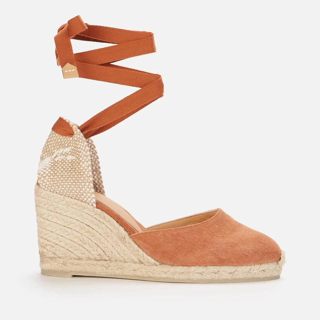 商品CASTAÑER|CASTAÑER WOMEN'S CARINA 8 WEDGED ESPADRILLES - CUERO,价格¥485,第1张图片