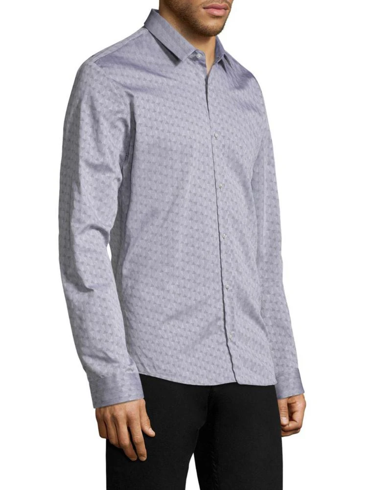 商品Hugo Boss|Triangle Cotton Button-Down Shirt,价格¥552,第3张图片详细描述