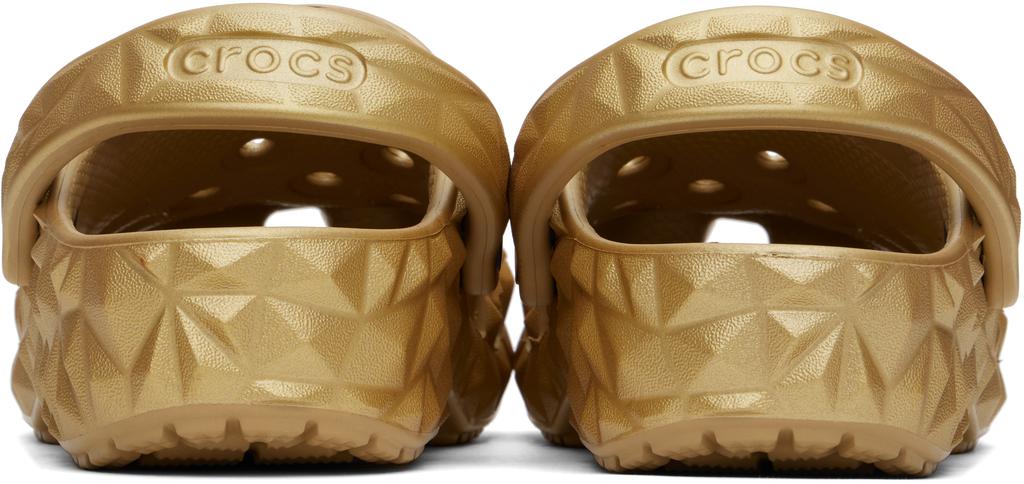 【CROCS】 CLASSIC GEOMETRIC CLOG SANDAL★GOLD CROCS Classic Metallic Geometric Clog 'Gold' - 210002