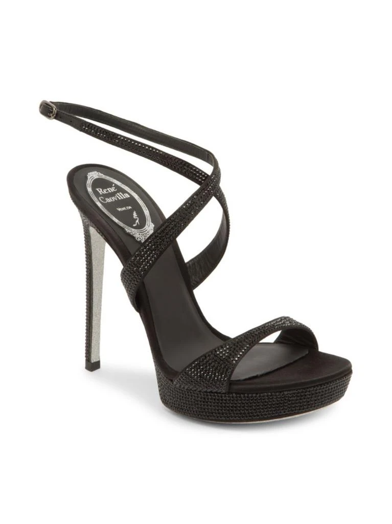 商品Rene Caovilla|Front Cross Stiletto Sandals,价格¥4781,第2张图片详细描述