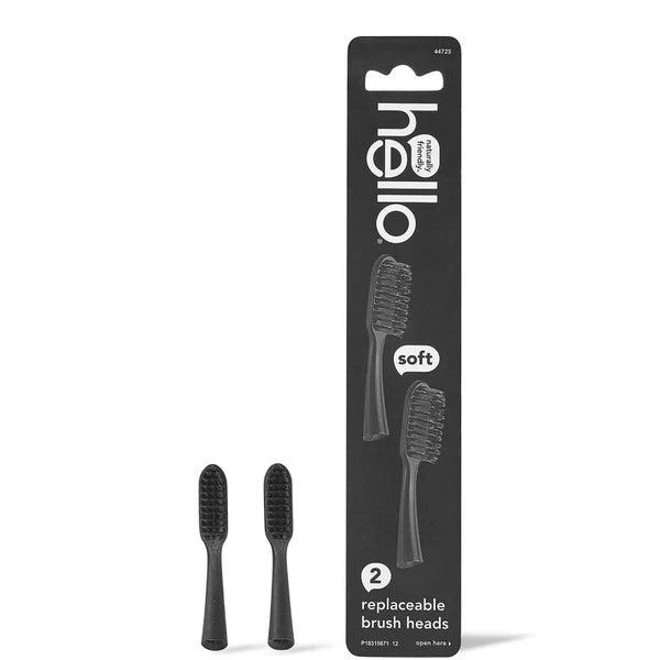 商品Hello|hello Toothbrush Charcoal Replacement Head Refills (2 Pack),价格¥46,第1张图片