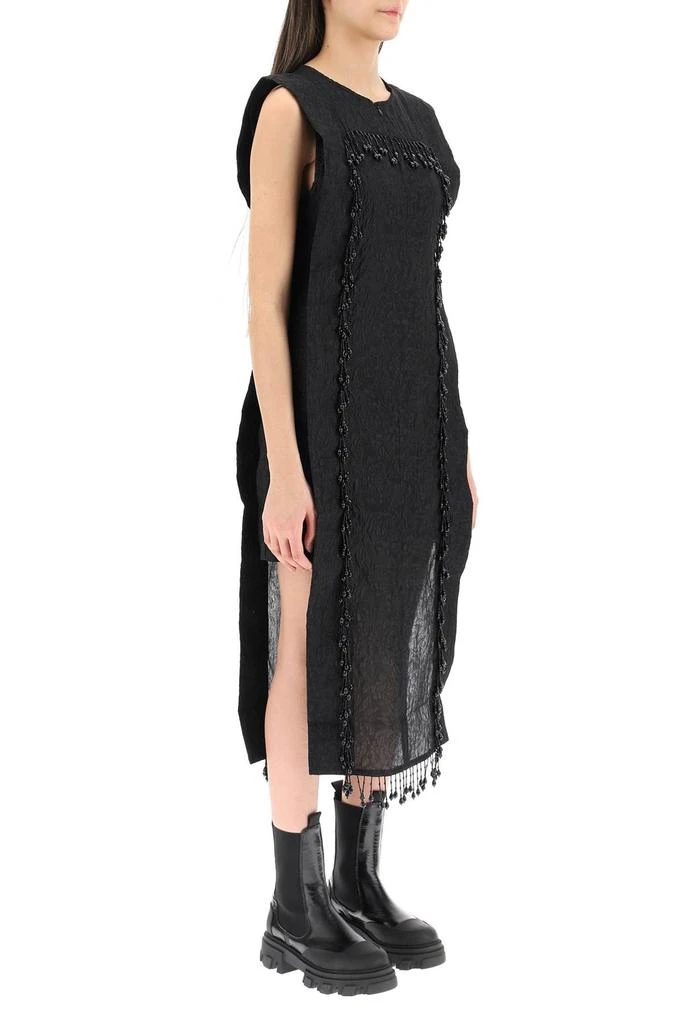 商品Ganni|FRINGED ORGANZA DRESS,价格¥1630,第3张图片详细描述
