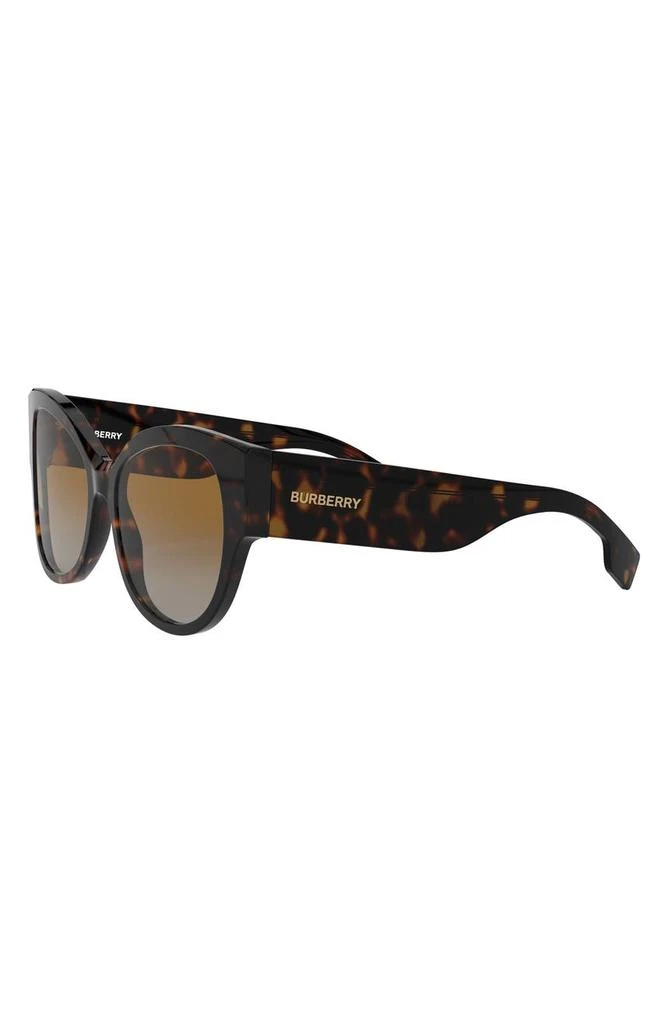 商品Burberry|54mm Check Detail Polarized Gradient Cat Eye Sunglasses,价格¥1201,第2张图片详细描述