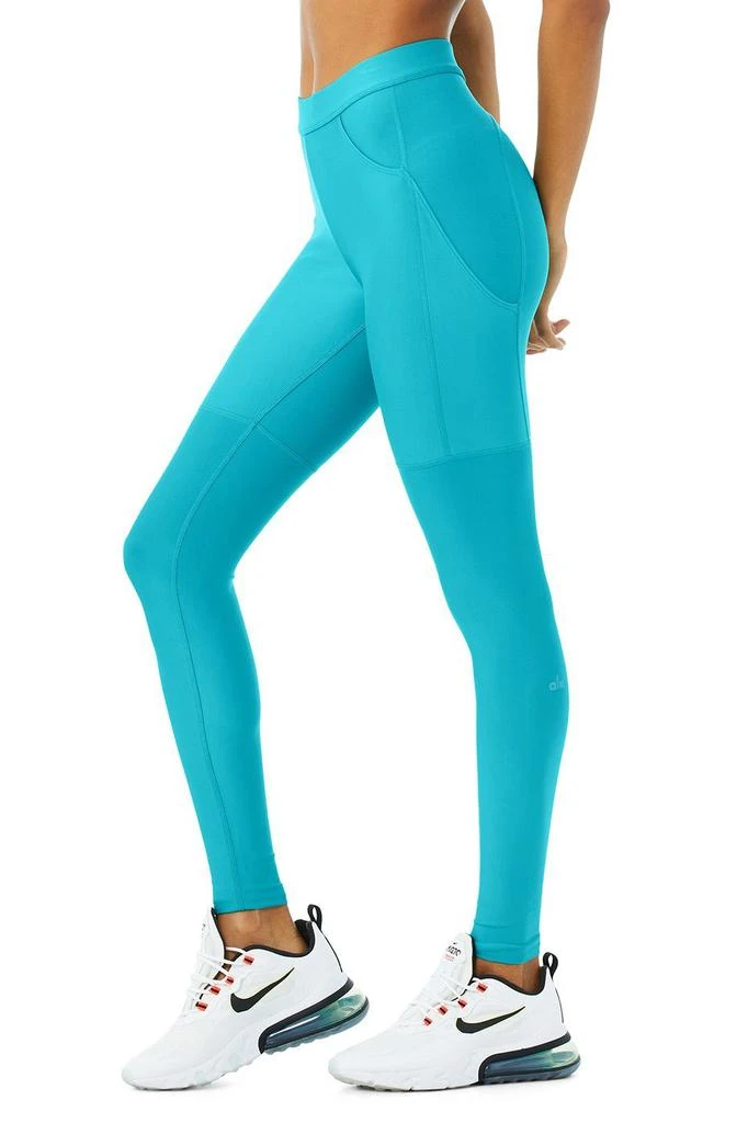 商品Alo|High-Waist Airlift 4 Pocket Utility Legging - Bright Aqua,价格¥616,第3张图片详细描述