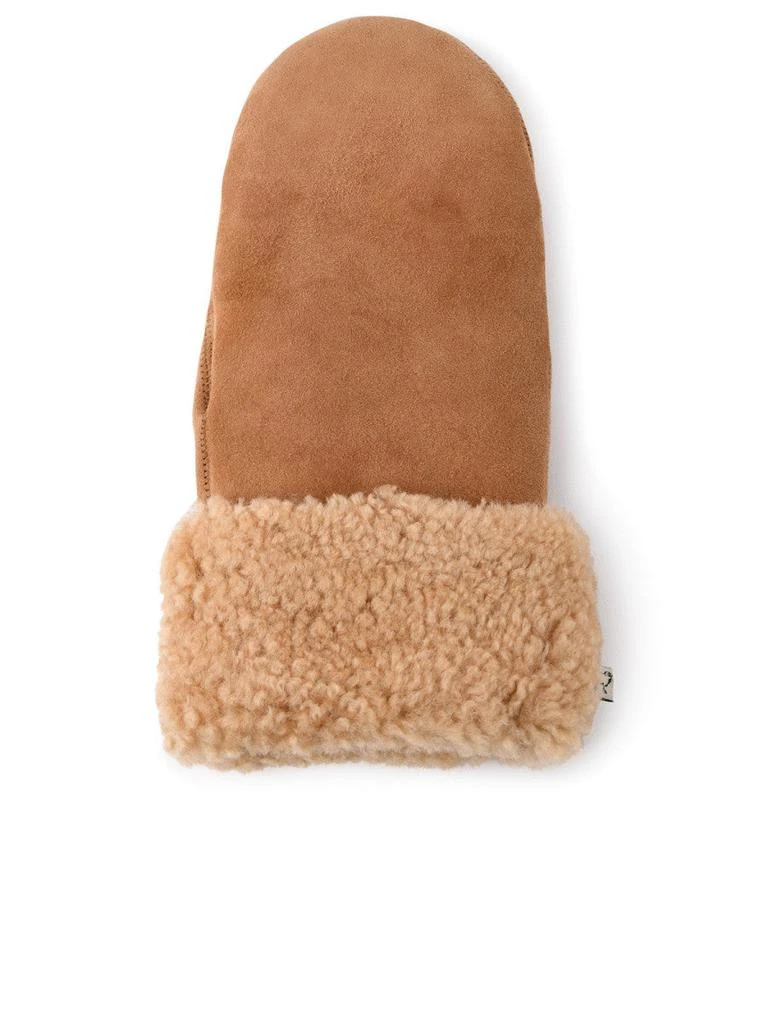 商品TOASTIES|GUANTI IN SUEDE E PELLICCIA BEIGE,价格¥947,第2张图片详细描述