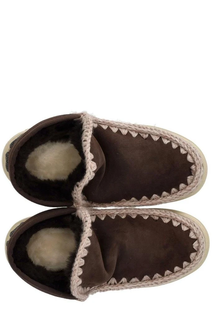 商品Mou|Mou Eskimo Whipstitch-Trim Round-Toe Ankle Boots,价格¥1614,第5张图片详细描述