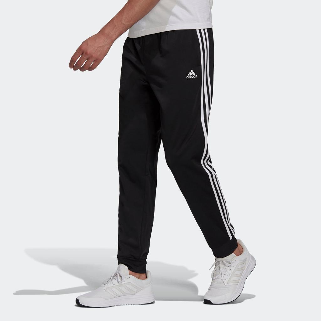 Men's adidas Essentials Warm-Up Tapered 3-Stripes Track Pants商品第6张图片规格展示
