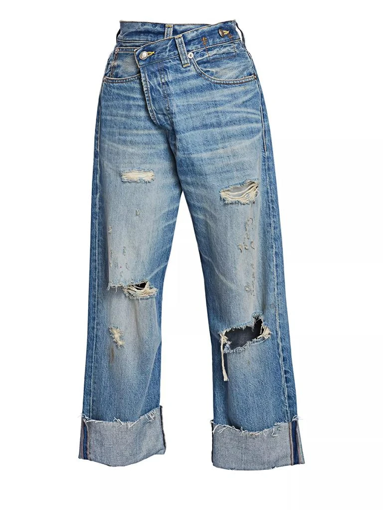 商品R13|Distressed Crossover Jeans,价格¥1669,第1张图片