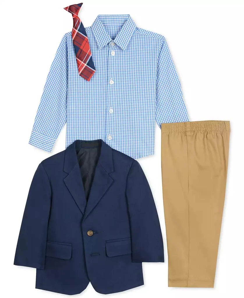 商品Nautica|Baby Boys 4-Pc. Jacket, Shirt, Pants & Necktie Set,价格¥306,第2张图片详细描述