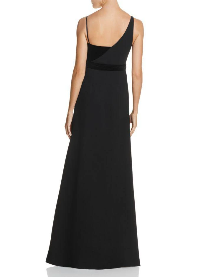 商品Jill Stuart|Jill Jill Stuart Velvet & Crepe Wrap Gown,价格¥2719,第2张图片详细描述