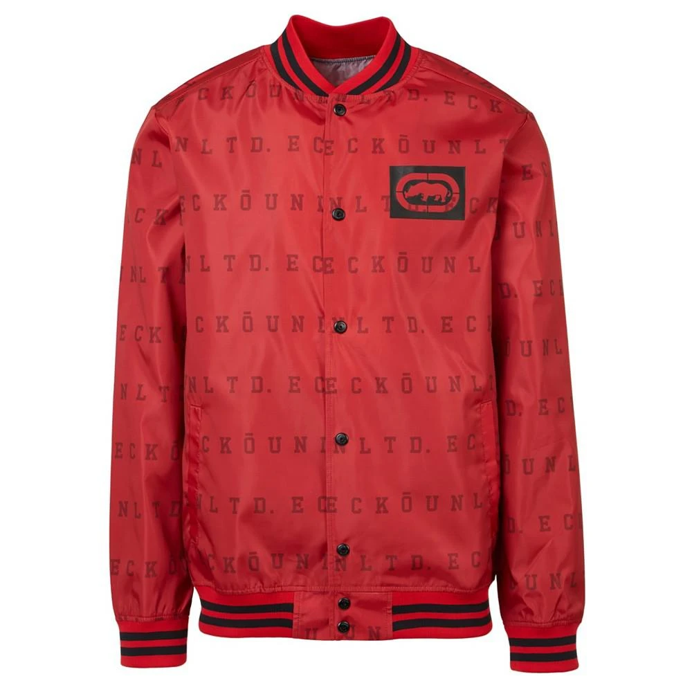 商品Ecko Unltd|Men's Eu Stripe Aop Varsity Windbreaker,价格¥507,第1张图片