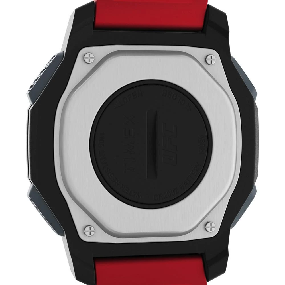 商品Timex|UFC Men's Spark Digital Red Polyurethane Strap Heart Rate Watch  46mm,价格¥599,第5张图片详细描述