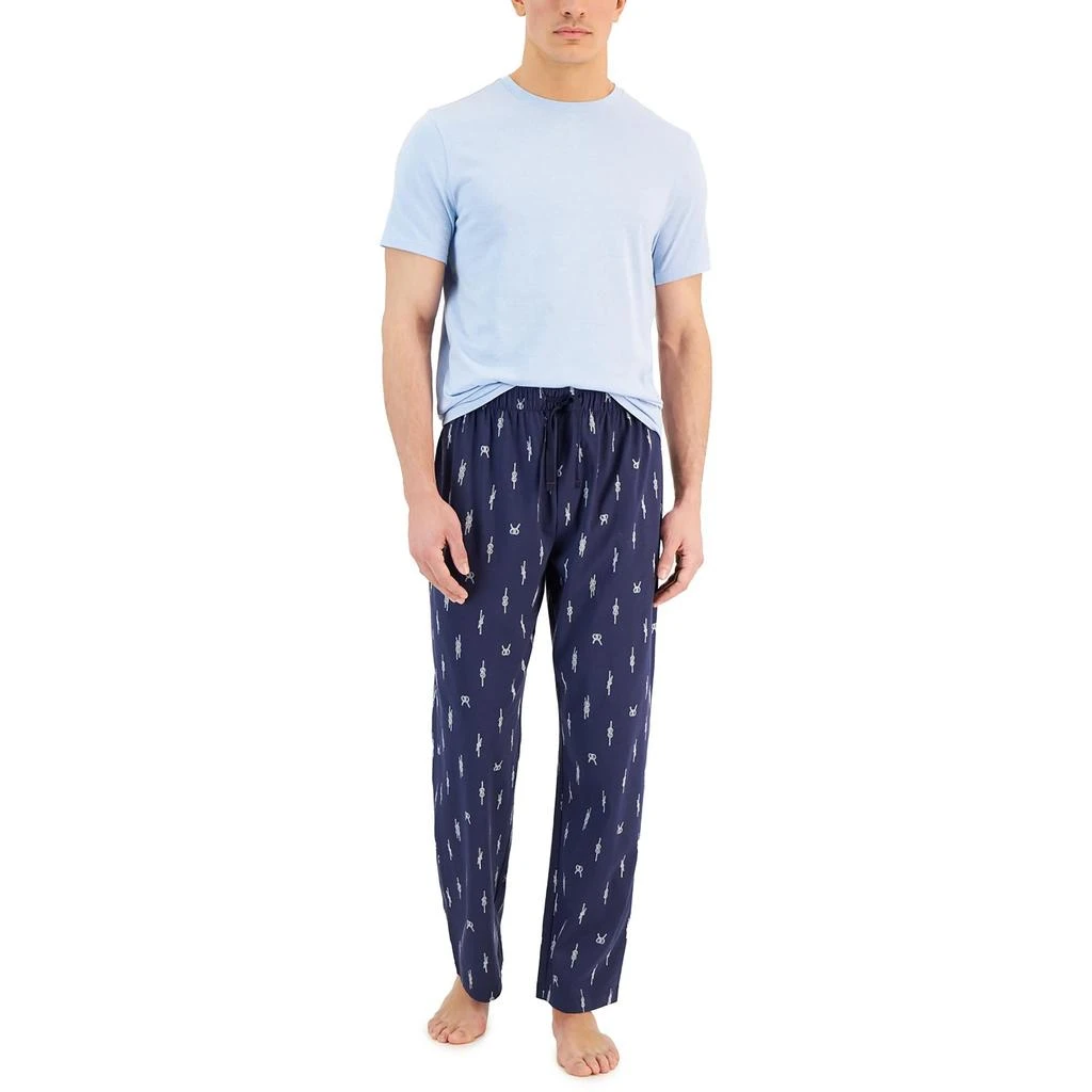 商品Club Room|Mens Printed Cotton Pajama Gift Set,价格¥167,第2张图片详细描述