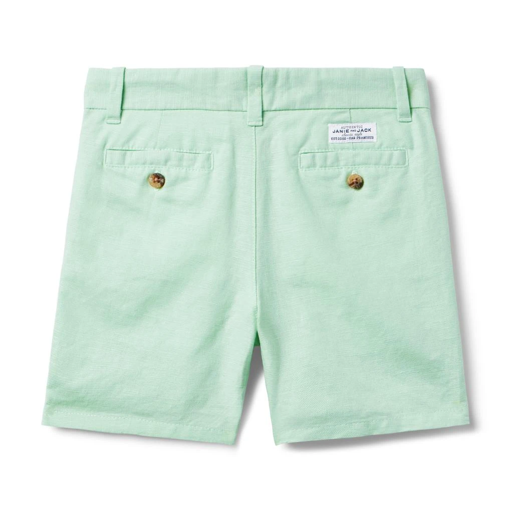 商品Janie and Jack|Linen Flat Front Short (Toddler/Little Kids/Big Kids),价格¥240,第2张图片详细描述