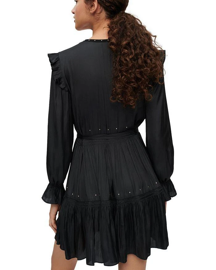 商品Maje|Rinode Studded Flowy Dress,价格¥1545,第4张图片详细描述