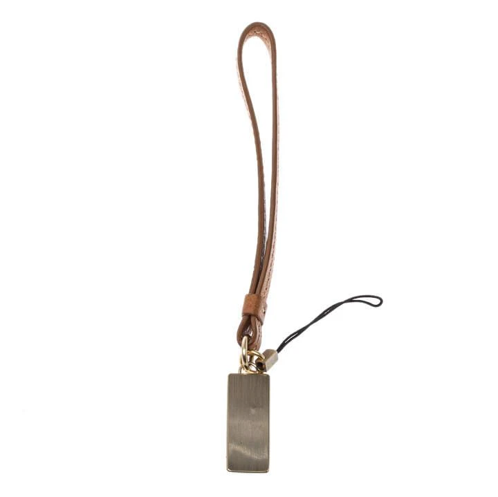 商品[二手商品] Givenchy|Givenchy Brown Leather Cell Phone Charm,价格¥813,第2张图片详细描述