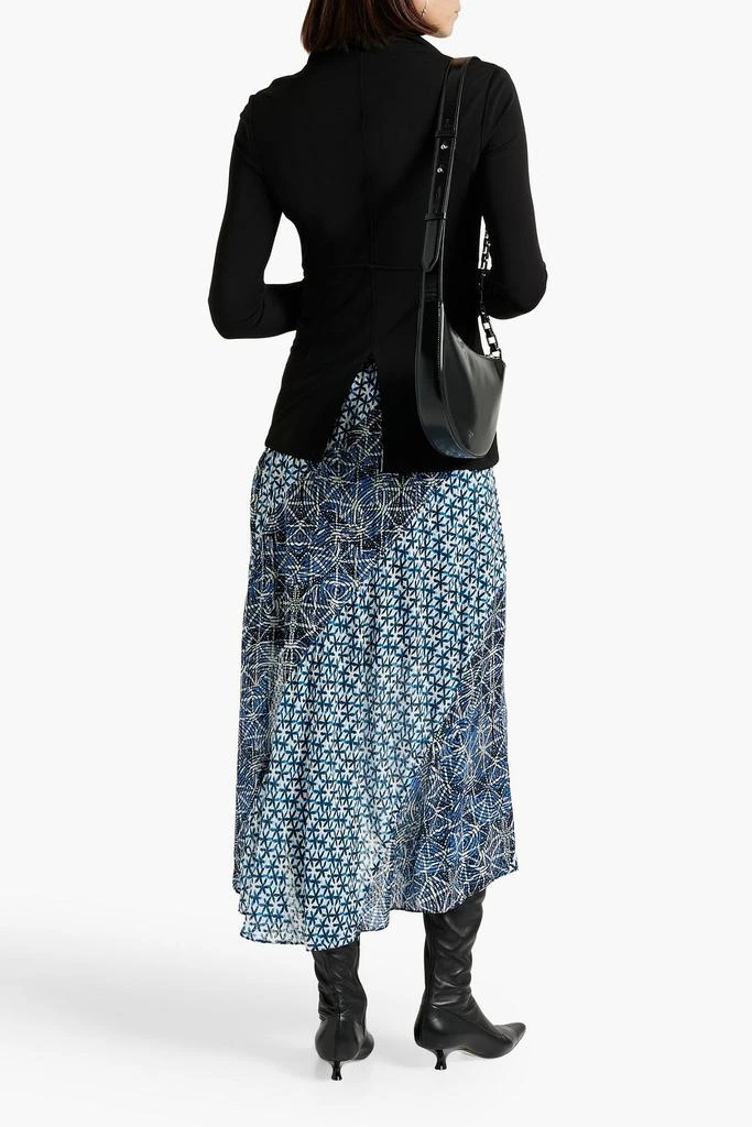 商品Maje|Asymmetric printed voile midi skirt,价格¥1172,第3张图片详细描述