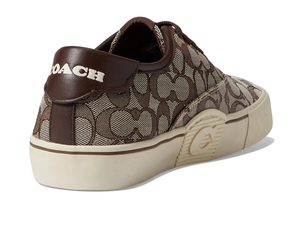 商品Coach|Signature Jacquard Leather Lace-Up Skate Sneaker,价格¥1249,第5张图片详细描述