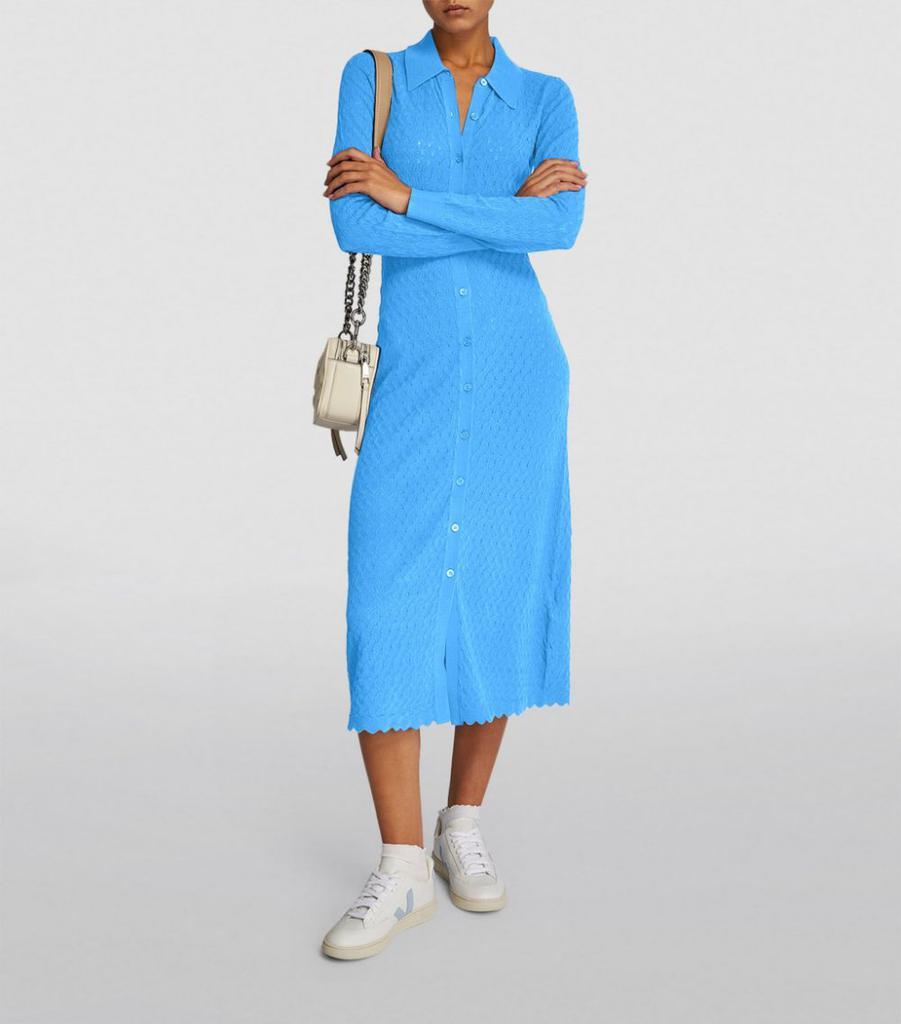 商品Maje|Long-Sleeved Midi Dress,价格¥3498,第4张图片详细描述