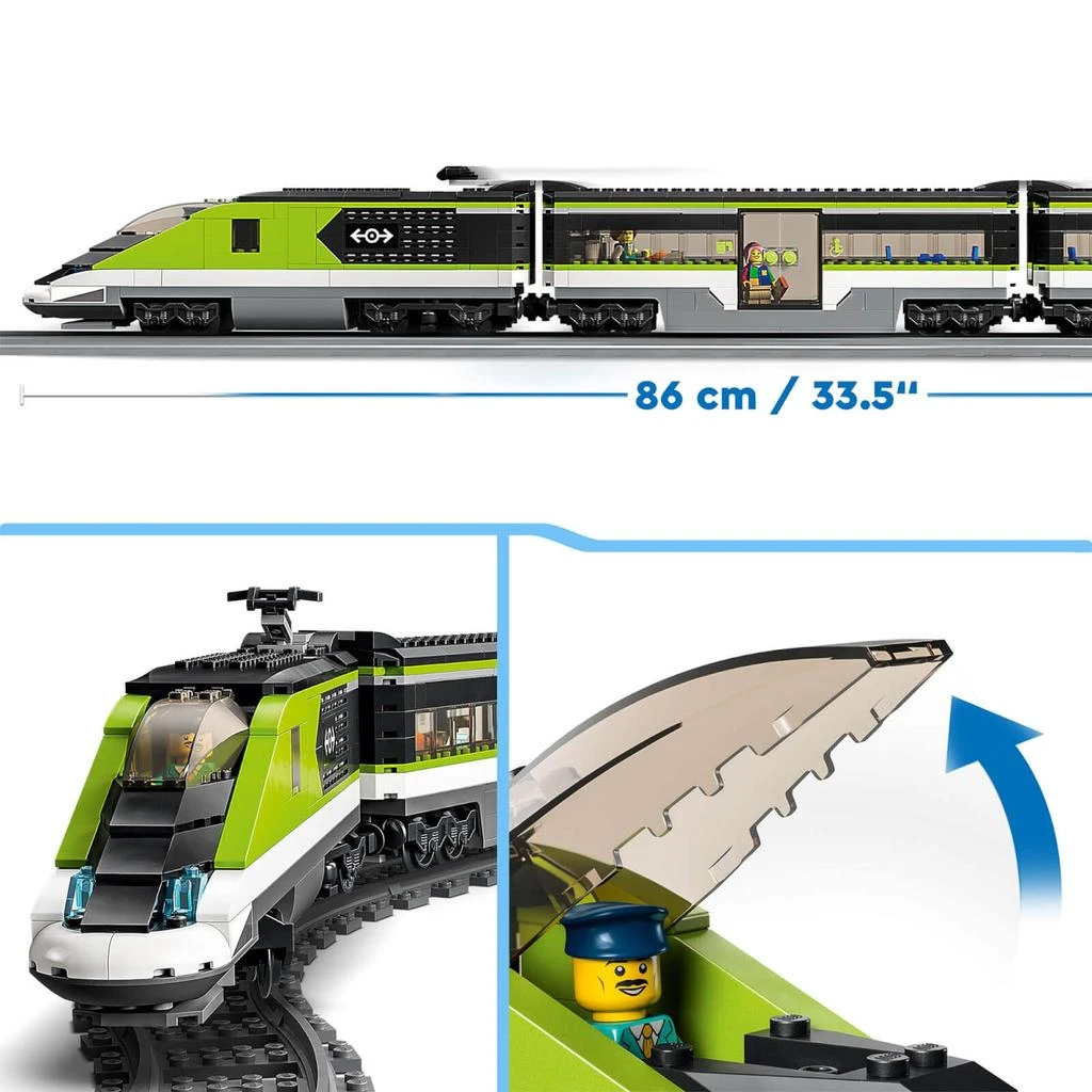 商品LEGO|LEGO City: Express Passenger Train Toy RC Lights Set (60337),价格¥1598,第4张图片详细描述