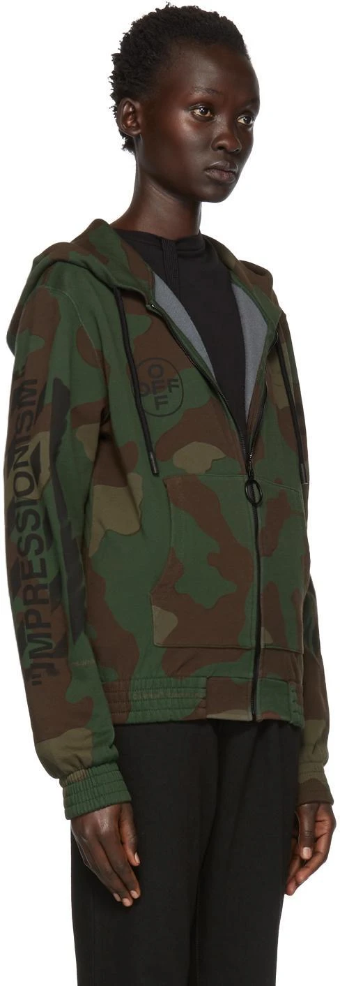 商品Off-White|Multicolor Camo Diag Stencil Zip Hoodie,价格¥1962,第2张图片详细描述