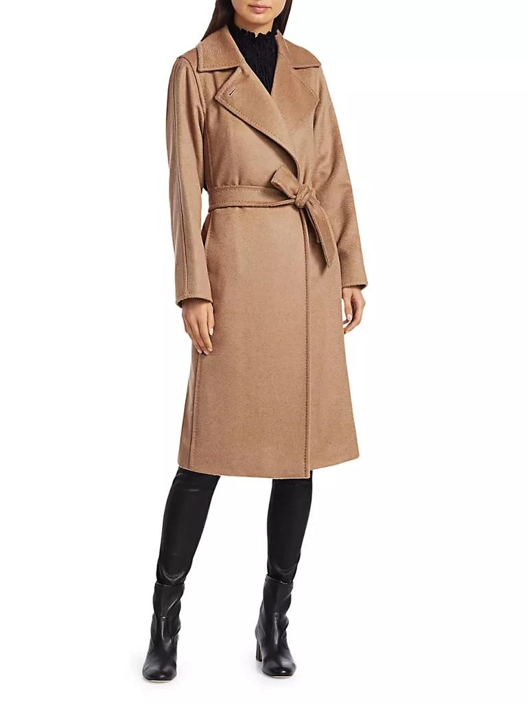 商品Max Mara|Manuela Icon Camel Hair Wool Wrap Coat,价格¥25444,第3张图片详细描述