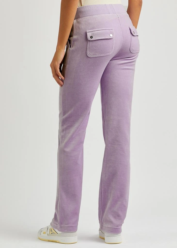 商品Juicy Couture|Del Ray logo-embroidered velour sweatpants,价格¥628,第3张图片详细描述