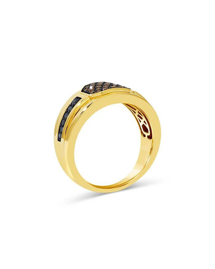 商品Bloomingdale's|Men's Brown & Black Diamond Ring in 14K Yellow Gold, 0.75 ct. t.w.,价格¥39610,第2张图片详细描述