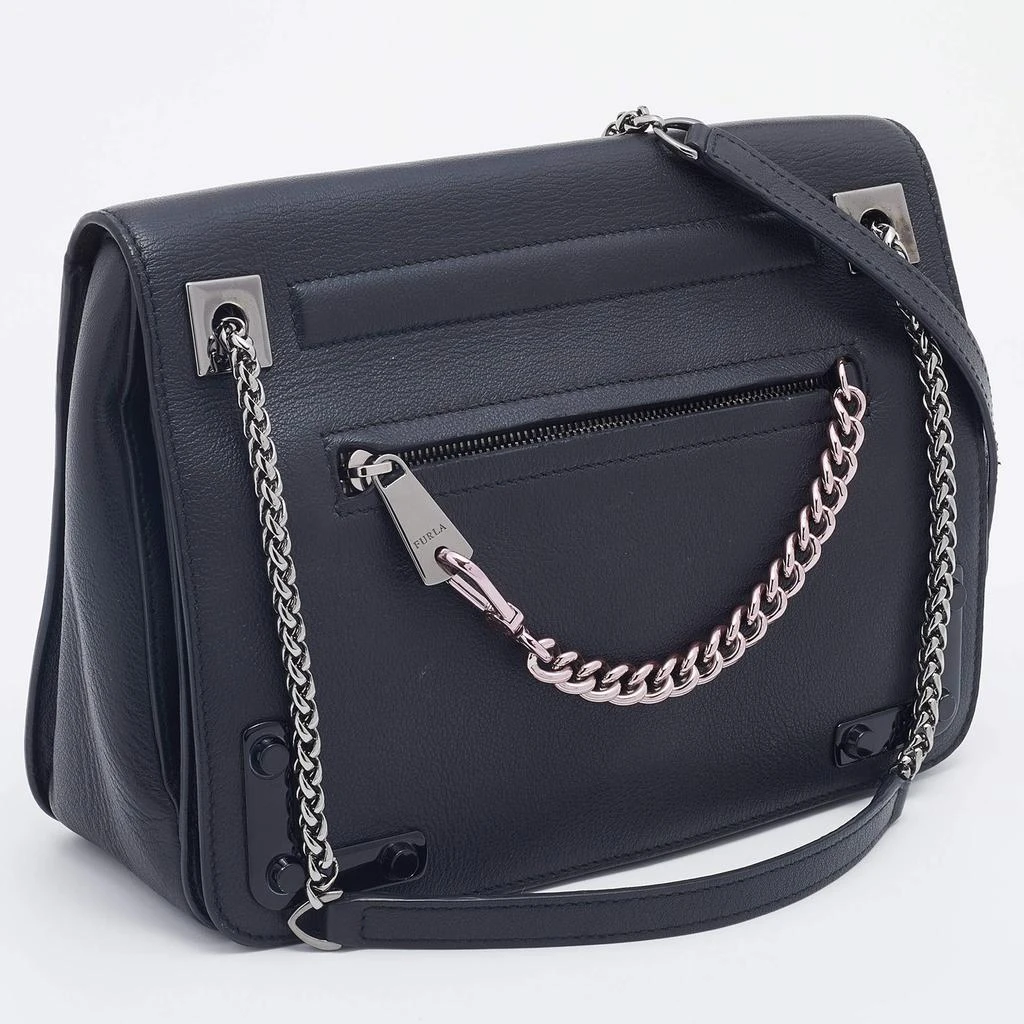 商品[二手商品] Furla|Furla Black Leather Diana Shoulder Bag,价格¥805,第3张图片详细描述