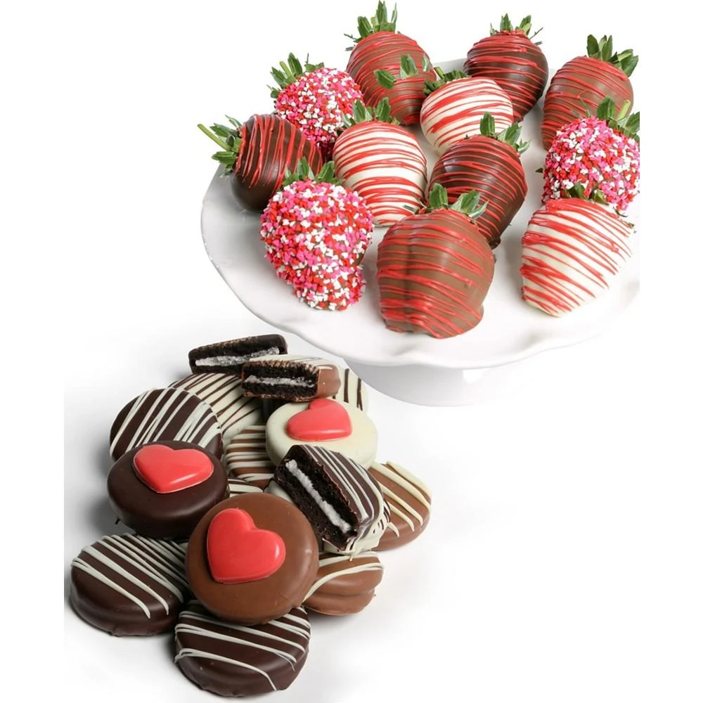 商品Chocolate Covered Company|Love Sprinkles Belgian Strawberries and Oreo Cookies, 24 Piece,价格¥718,第1张图片