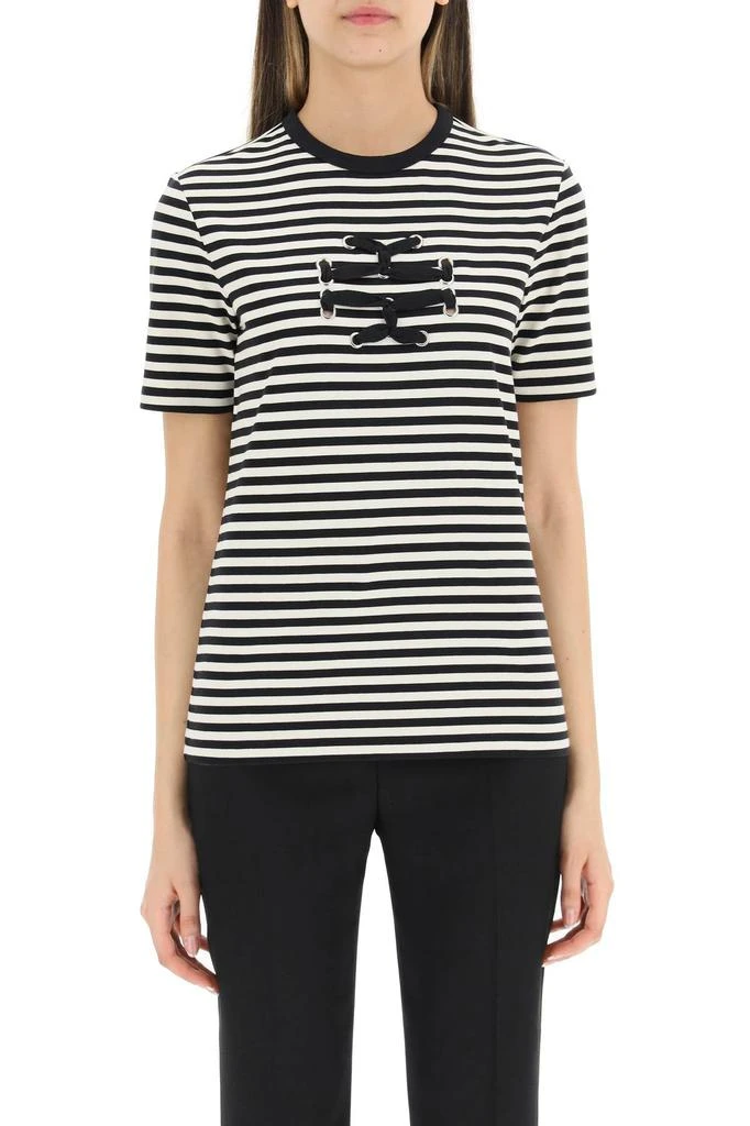 商品Tory Burch|Tory burch 'double t' striped t-shirt,价格¥1223,第2张图片详细描述