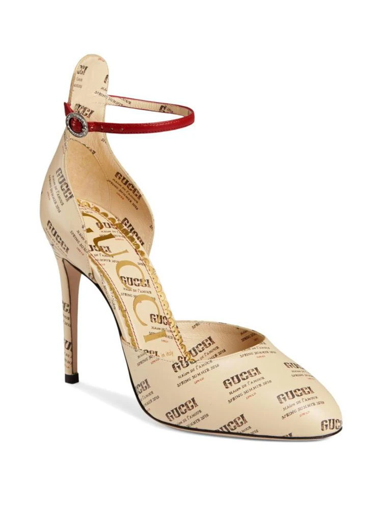 商品Gucci|Gucci - Leather Invite Print Pumps,价格¥8657,第1张图片