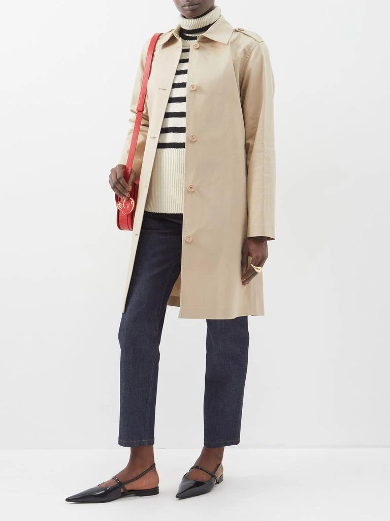 商品A.P.C.|Justine cotton-canvas trench coat,价格¥7780,第2张图片详细描述