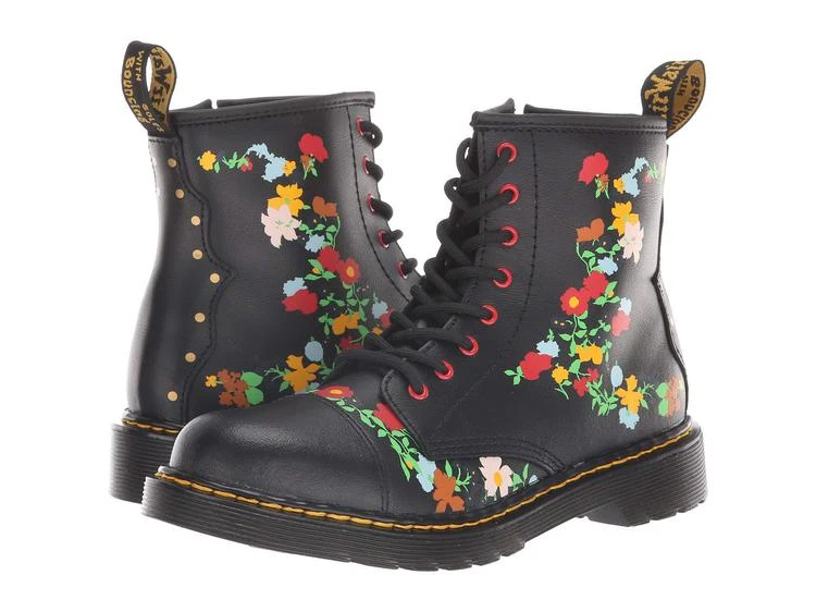 商品Dr. Martens|1460 Pooch Flower 大童印花平底踝靴,价格¥569,第1张图片