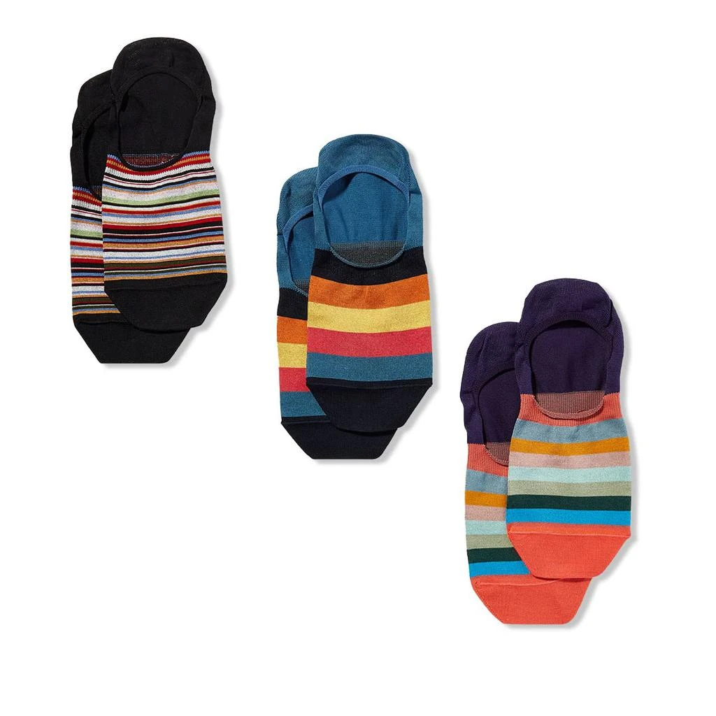 商品Paul Smith|Signature Pack No Show Socks,价格¥287,第1张图片