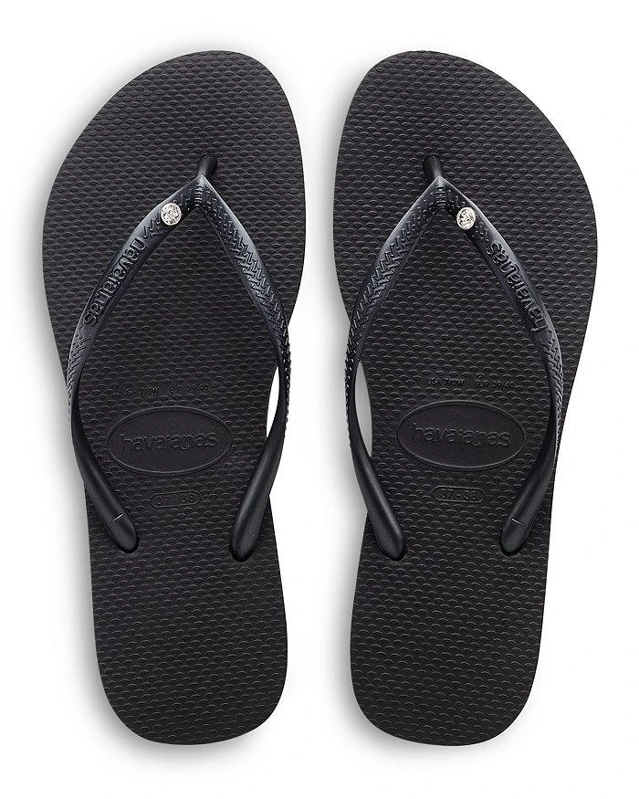 商品Havaianas|Women's Slim Crystal II Flip Flop Sandals,价格¥285,第1张图片