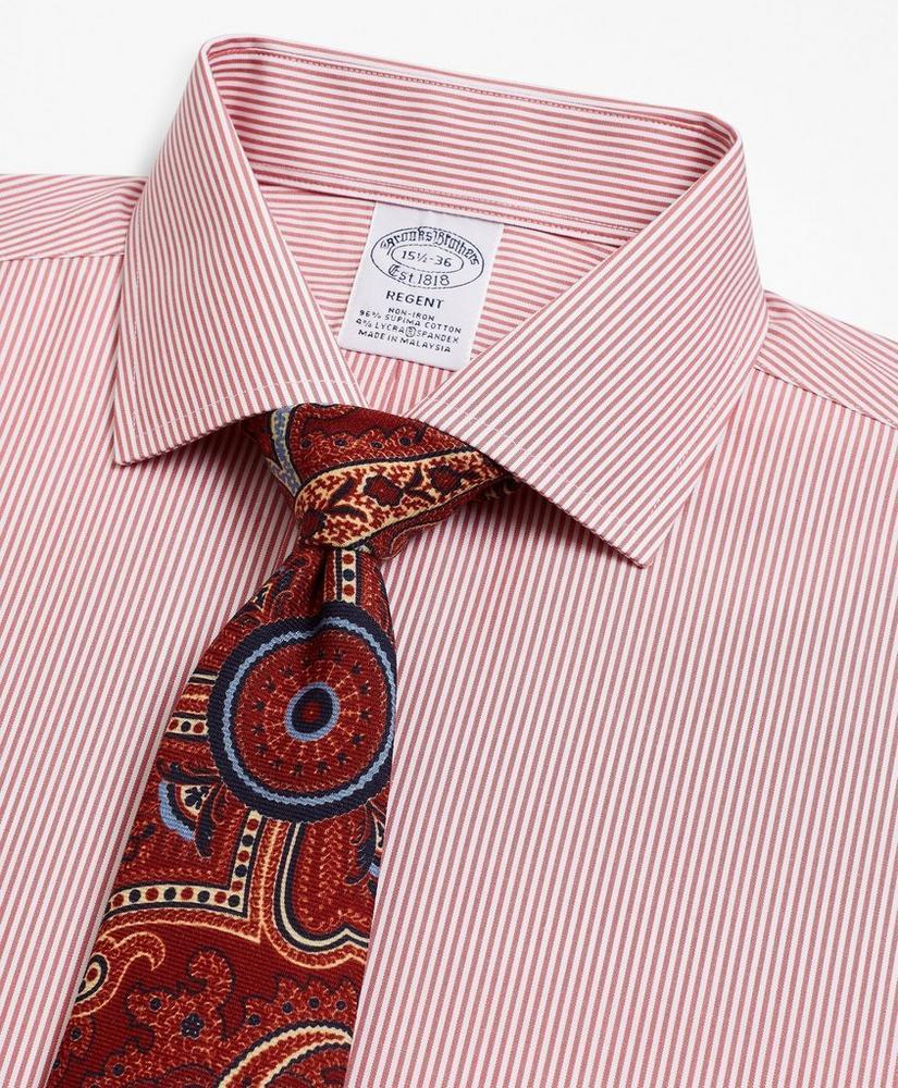商品Brooks Brothers|Stretch Regent Regular-Fit Dress Shirt, Non-Iron Stripe,价格¥373,第4张图片详细描述