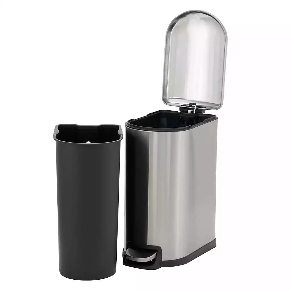 商品Household Essentials|Stainless Steel 10L Tuscany Narrow Trash Bin,价格¥1052,第4张图片详细描述