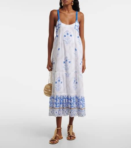 商品Juliet Dunn|Floral cotton midi dress,价格¥2751,第2张图片详细描述