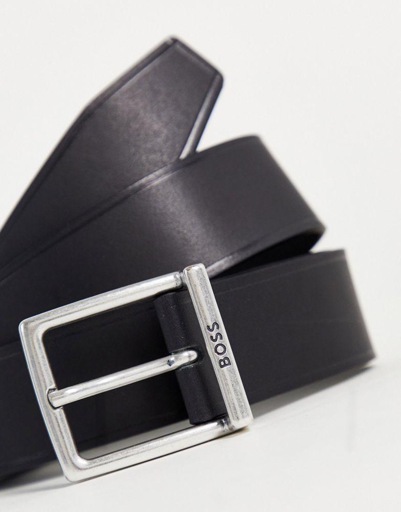 BOSS Rudy leather belt in black商品第4张图片规格展示