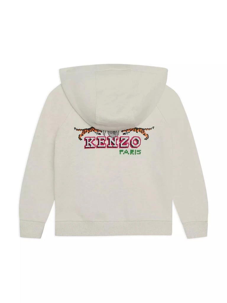 商品Kenzo|Little Girl's & Girl's Logo Zip-Up Hoodie,价格¥873,第3张图片详细描述