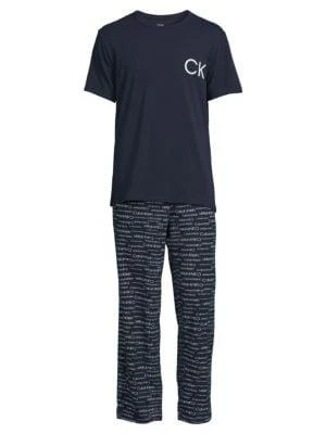 商品Calvin Klein|2-Piece Logo Pajama Set,价格¥258,第4张图片详细描述