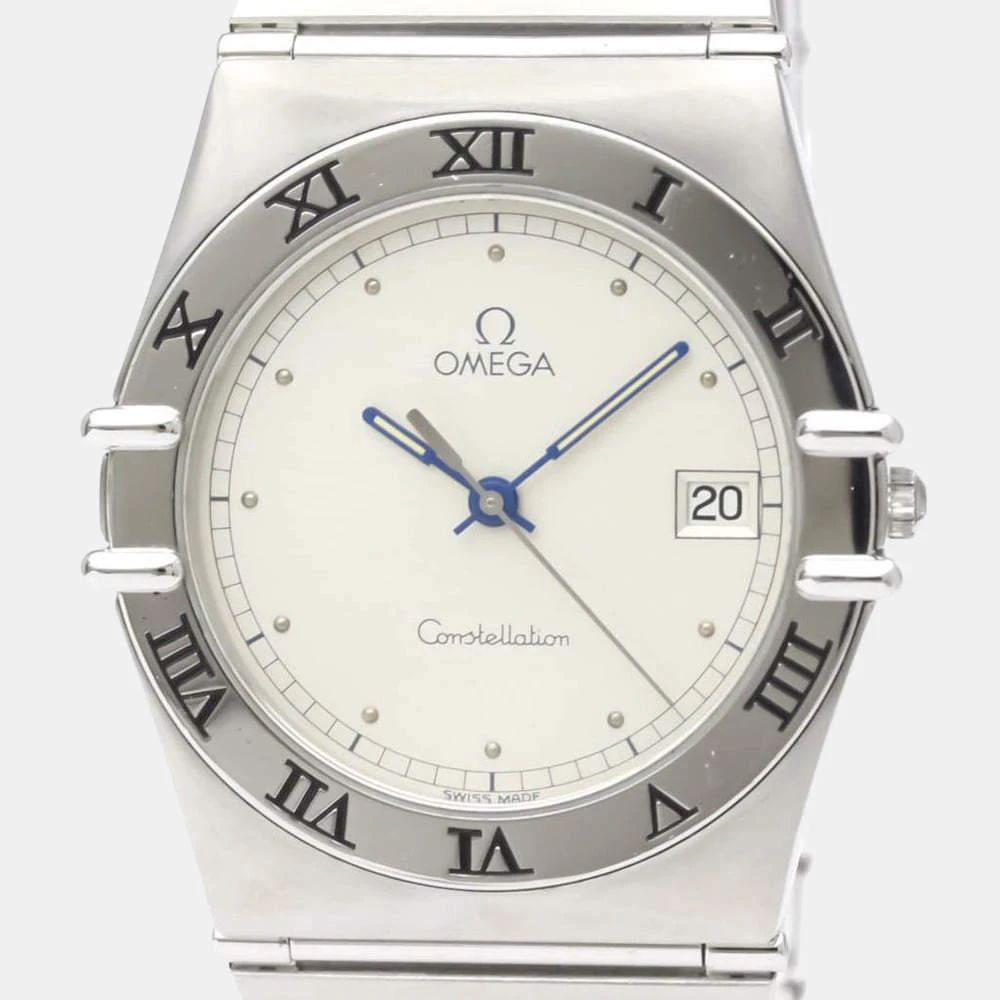 商品[二手商品] Omega|Omega Silver Stainless Steel Constellation 396.1070 Quartz Men's Wristwatch 33 mm,价格¥4949,第2张图片详细描述