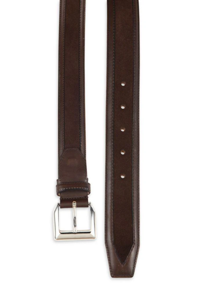商品Sutor Mantellassi|Truman Veloucal Adjustable Leather & Suede Belt,价格¥1037,第2张图片详细描述
