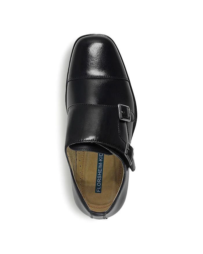 商品Florsheim|男孩(大/小童/幼儿)Boys' Reveal Double Monk Strap Dress Shoes - Toddler, Little Kid, Big Kid,价格¥334,第3张图片详细描述