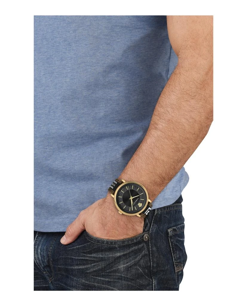 商品Versace|V-Circle Strap Watch,价格¥2347,第4张图片详细描述