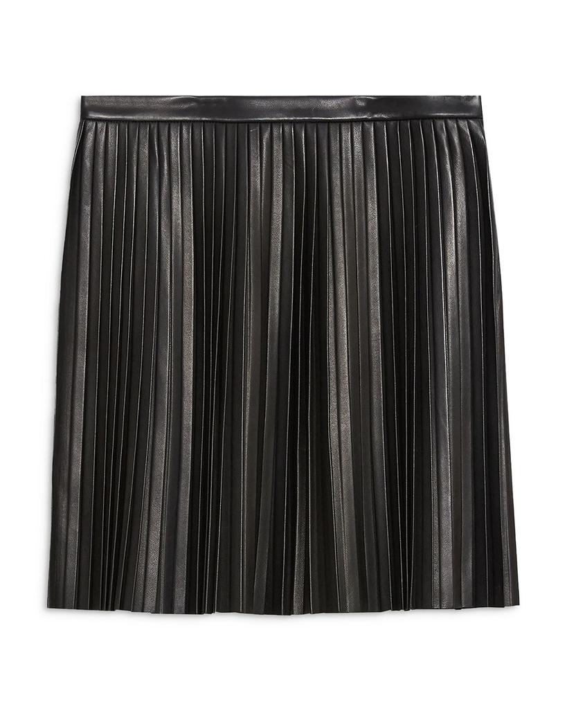 Pleated Leather Mini Skirt商品第6张图片规格展示